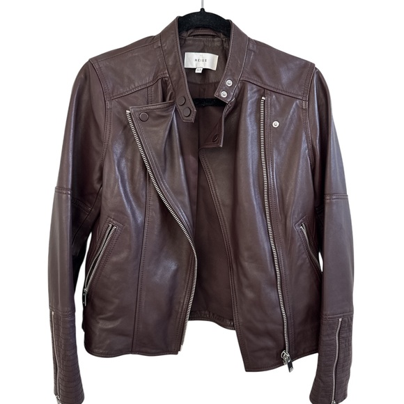 REISS
Tallis Leather Moto Jacket size 6 US in great like new condition - Picture 12 of 12